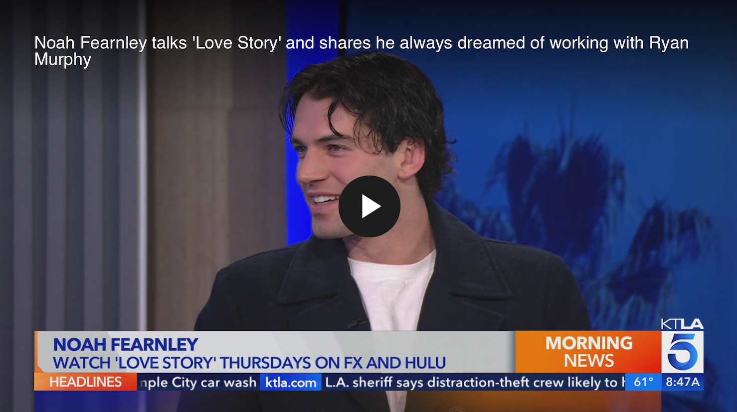 Noah Fearnley talks 'Love Story' and shares he always dreamed of working with Ryan Murphy