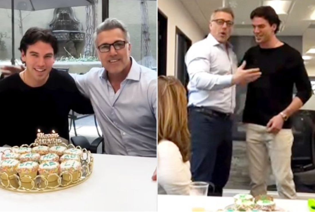 Carolyn Bessette Kennedy's Ex Michael Bergin Meets Love Story Actor Noah Fearnley in Birthday Surprise